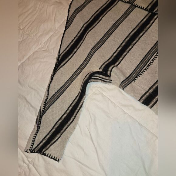 CELINE 21 SS Striped Wool Blanket Coat Vintage - Picture 15 of 16